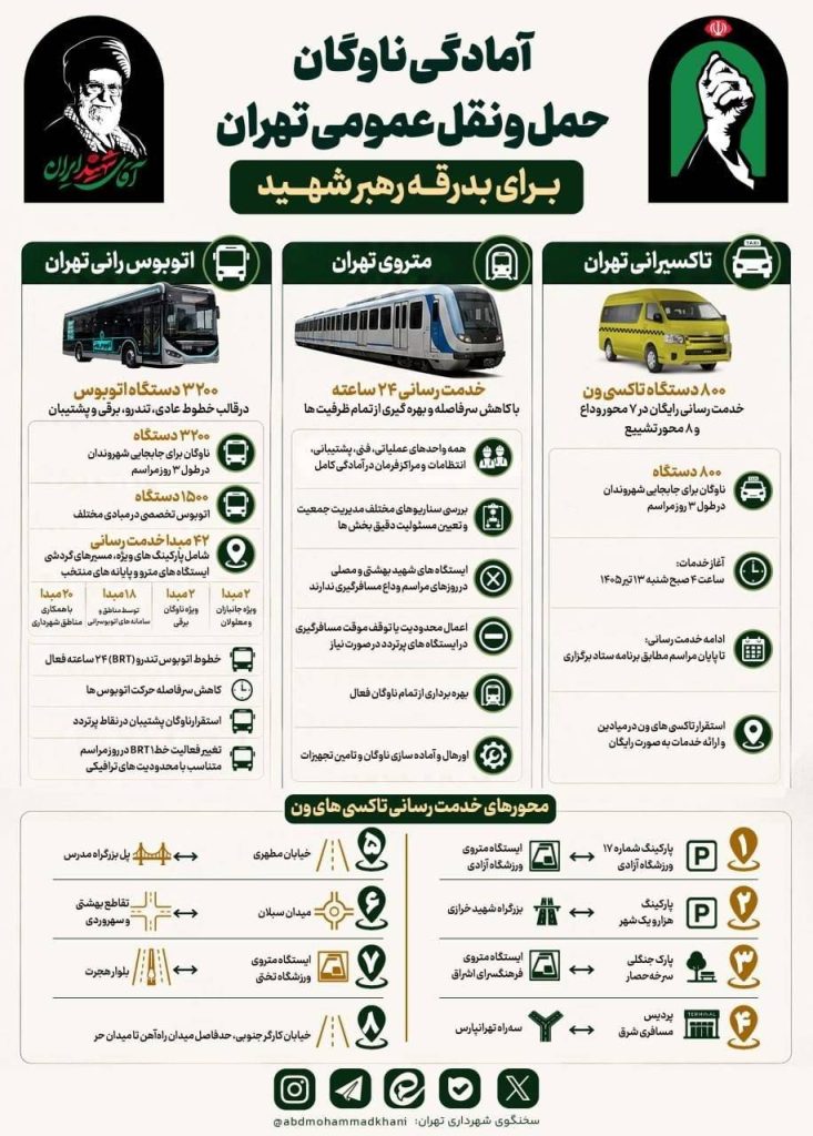 حمل و نقل در تشییع